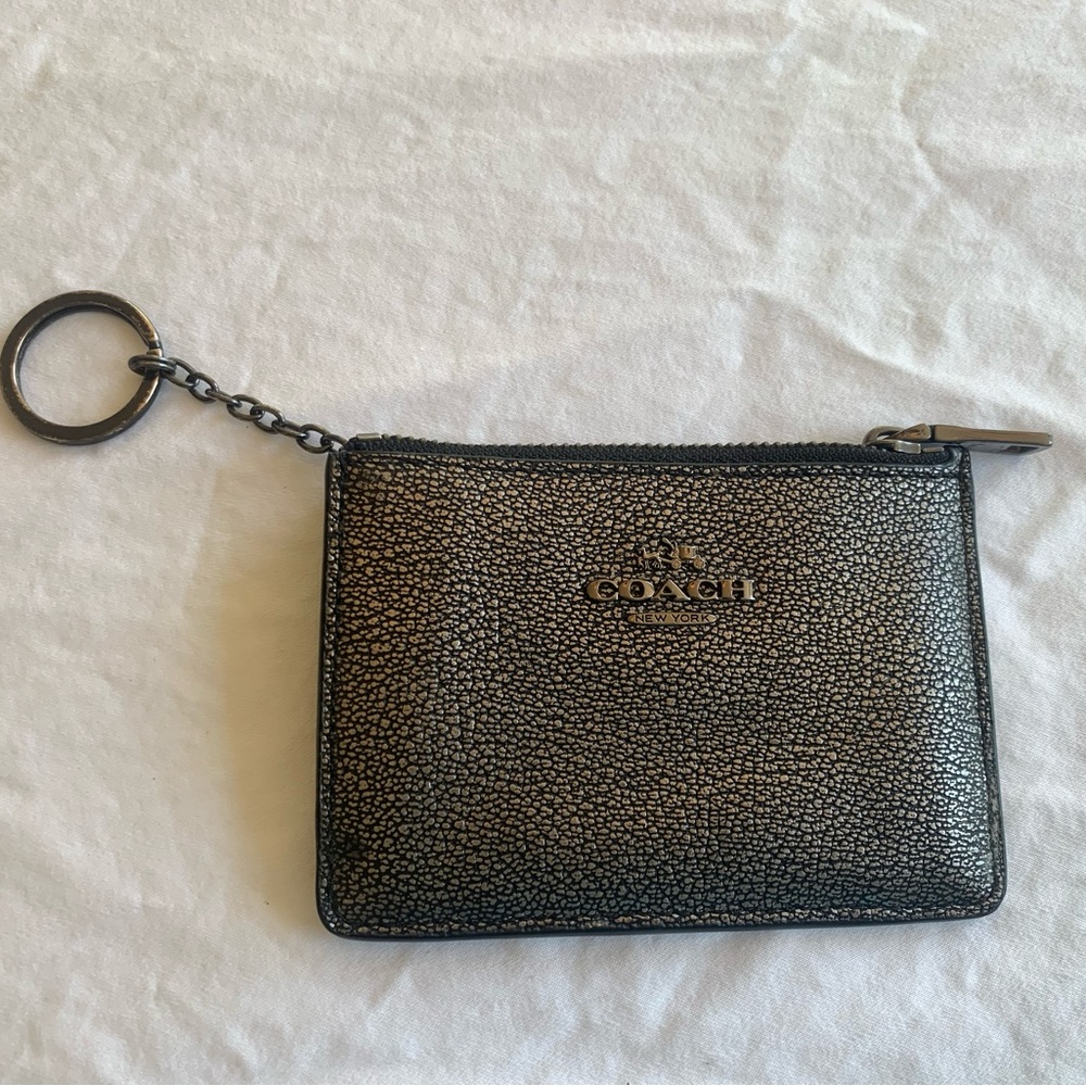Coach Mini Skinny ID Holder with Key ring.